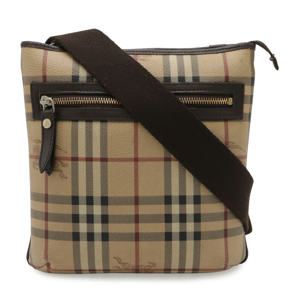 BURBERRY Nova Check shoulder bag/pouch in leather, available beige, black, an...